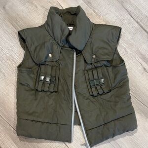 Men's Olive Puffer Vest